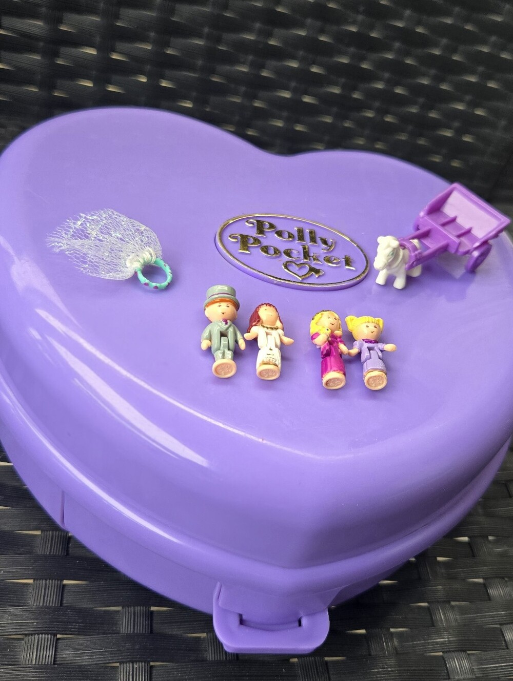 💍 VTG 1994 Polly Pocket Wonderful Wedding Party 99% Complete Set